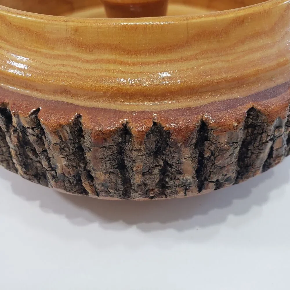 Vintage wooden nutcracker bowl with nutcracker tools, Great condition